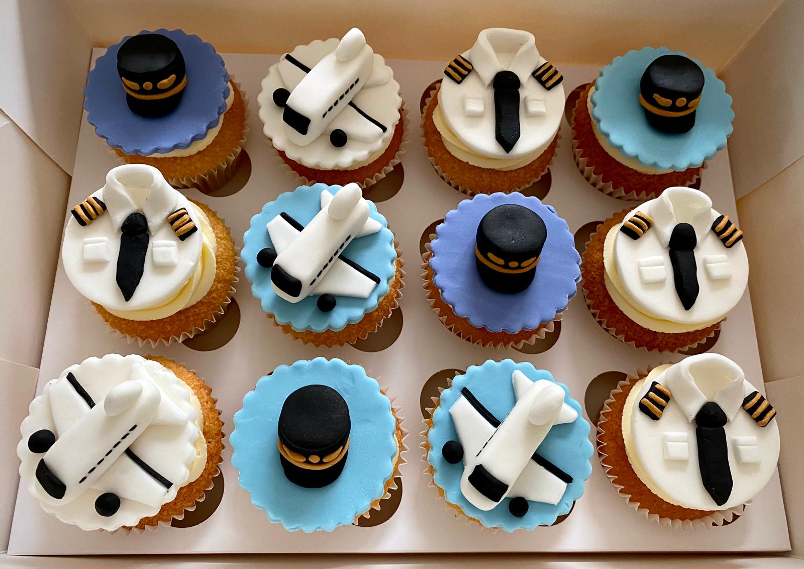 Plane Themed Cupcakes Plane Themed Cupcakes