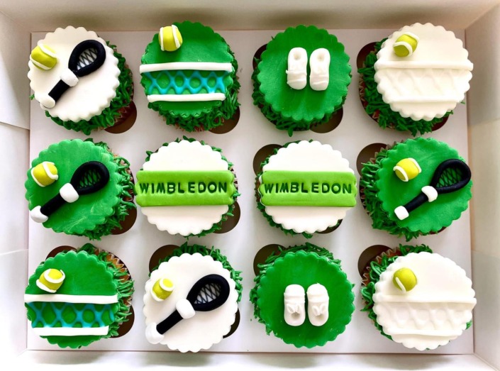 Wimbledon cupcakes
