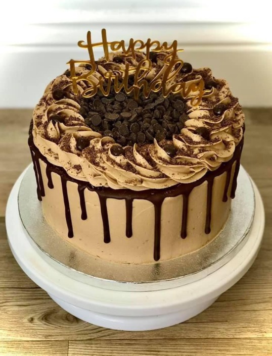 Coffee drip cake