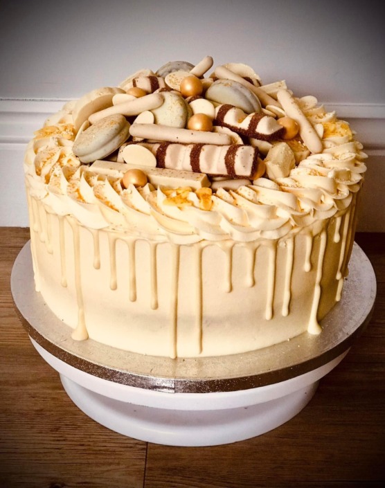 White chocolate cake