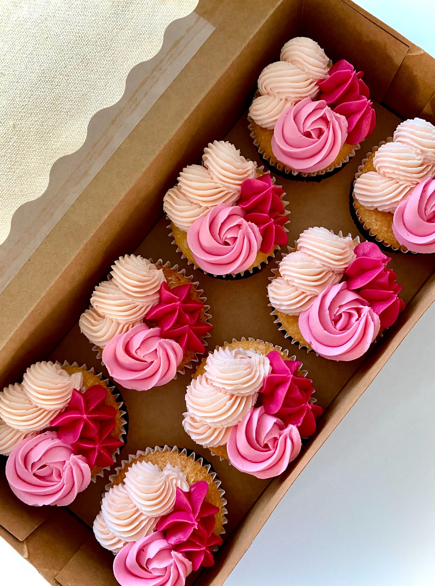 Pretty in Pink cupcakes Pretty in Pink cupcakes